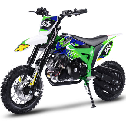 MotoTec Hooligan 60cc 4-Stroke Gas Dirt Bike Green - view 6