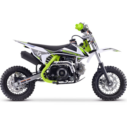 MotoTec X1 110cc 4-Stroke Gas Dirt Bike Green - view 6