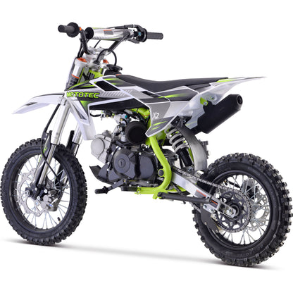 MotoTec X2 110cc 4-Stroke Gas Dirt Bike Green - view 2