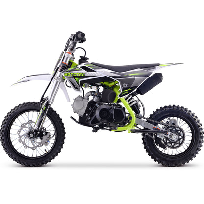 MotoTec X2 110cc 4-Stroke Gas Dirt Bike Green - view 5