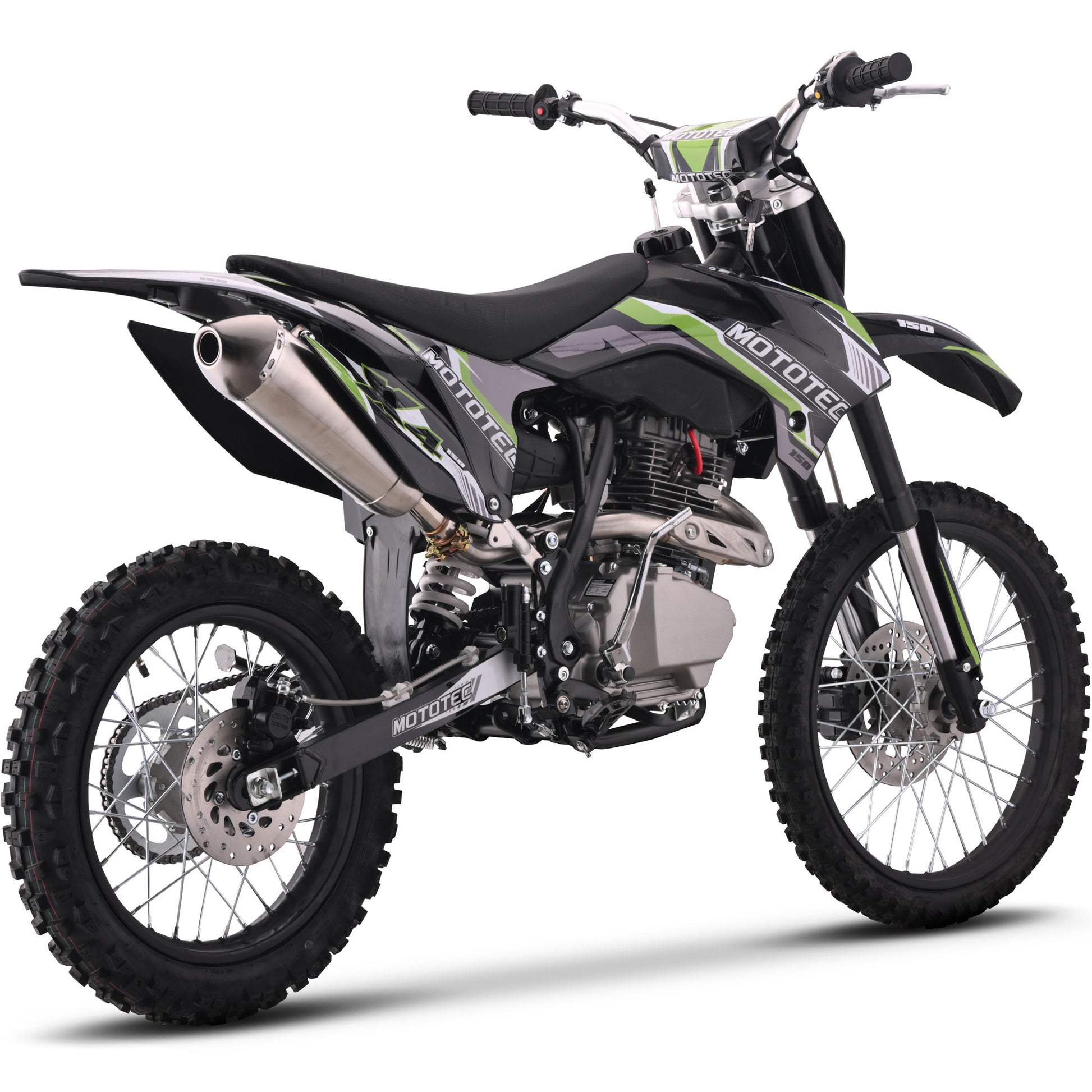 MotoTec X4 150cc 4-Stroke Gas Dirt Bike Black - view 5