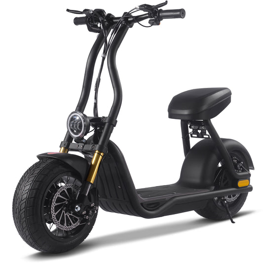 MotoTec Diablo 48V 1000W Lithium Electric Scooter Black - view 2