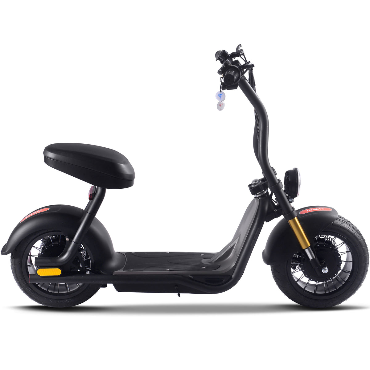 MotoTec Diablo 48V 1000W Lithium Electric Scooter Black - view 3