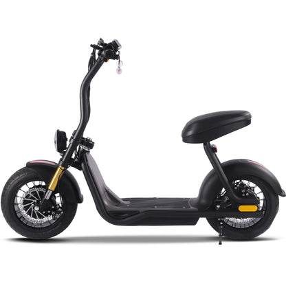 MotoTec Diablo 48V 1000W Lithium Electric Scooter Black - view 4
