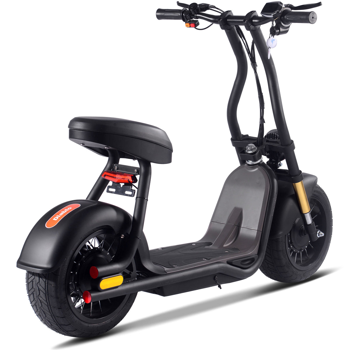 MotoTec Diablo 48V 1000W Lithium Electric Scooter Black - view 5