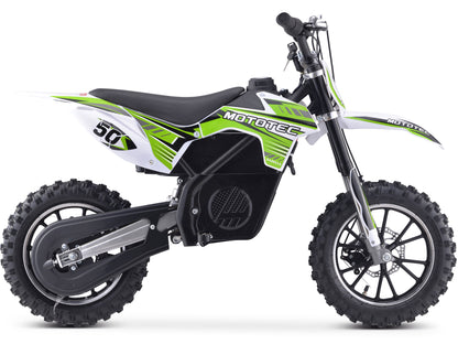 MotoTec 24V 500W Gazella Electric Dirt Bike Green - view 2