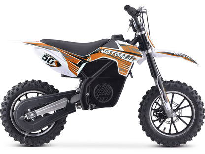 MotoTec 24V 500W Gazella Electric Dirt Bike Orange - view 3