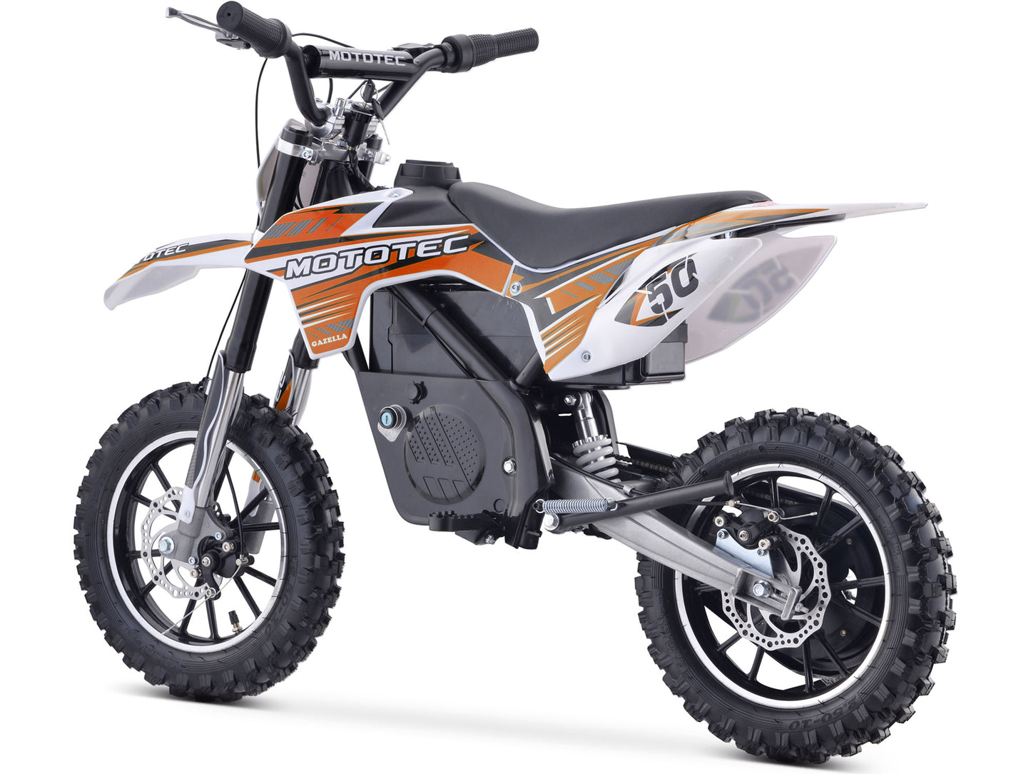 MotoTec 24V 500W Gazella Electric Dirt Bike Orange - view 4