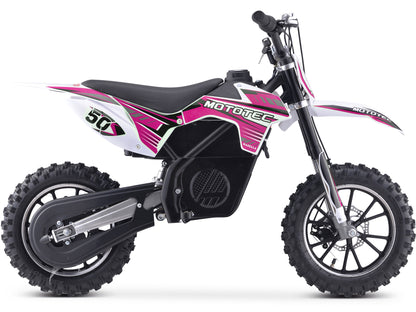 MotoTec 24V 500W Gazella Electric Dirt Bike Purple - view 3