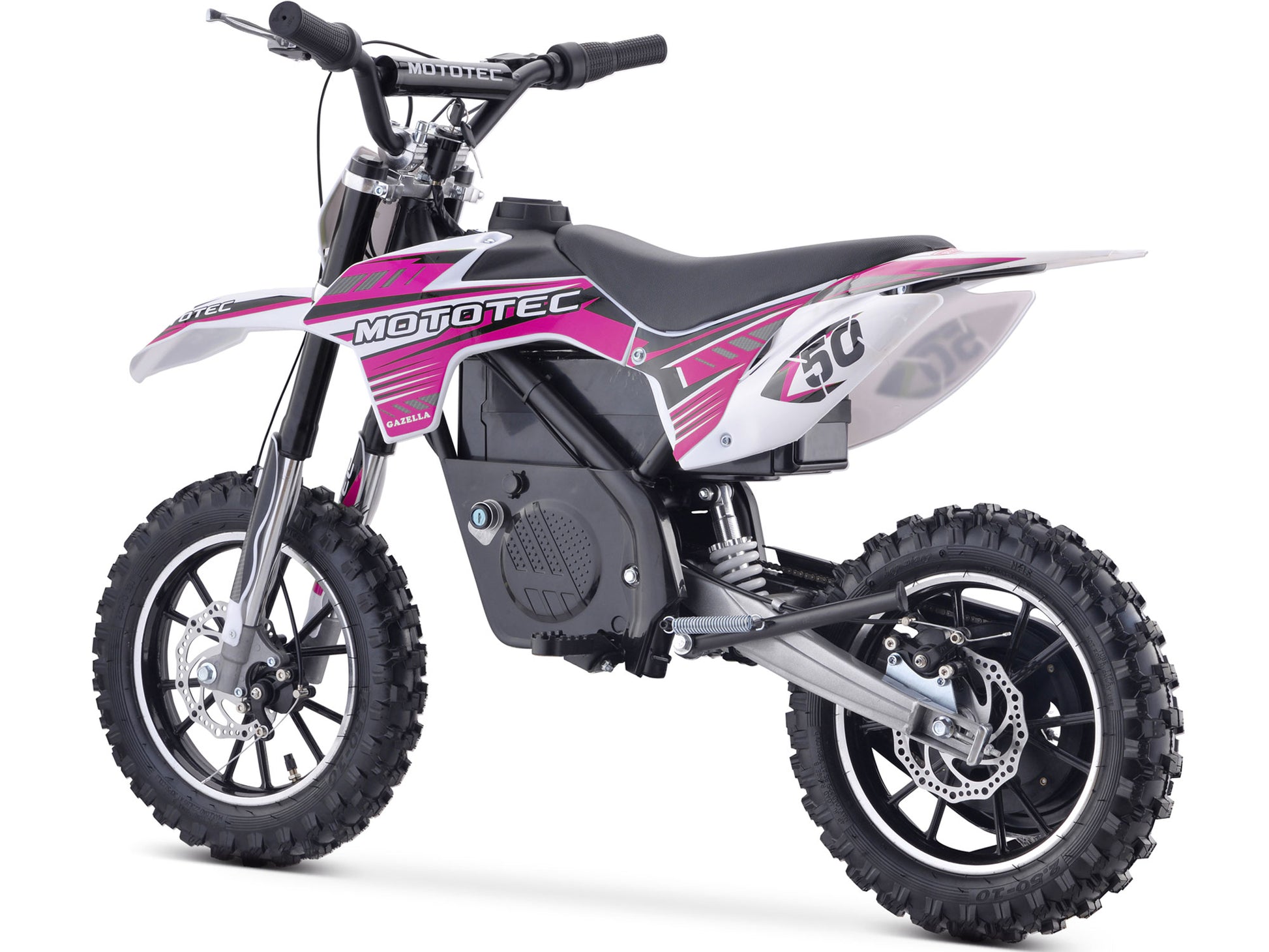 MotoTec 24V 500W Gazella Electric Dirt Bike Purple - view 4