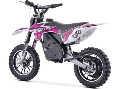 MotoTec 24V 500W Gazella Electric Dirt Bike Purple - view 4