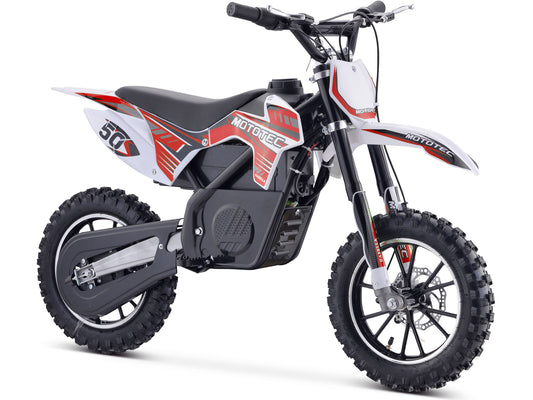 MotoTec 24V 500W Gazella Electric Dirt Bike Red