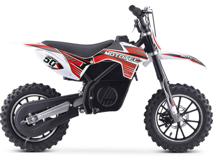 MotoTec 24V 500W Gazella Electric Dirt Bike Red - view 3