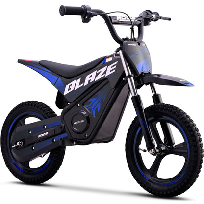 MotoTec 36V 350W Blaze Electric Dirt Bike Blue