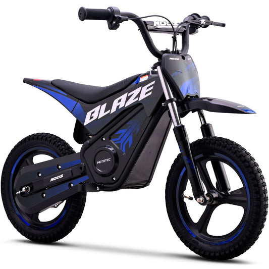 MotoTec 36V 350W Blaze Electric Dirt Bike Blue