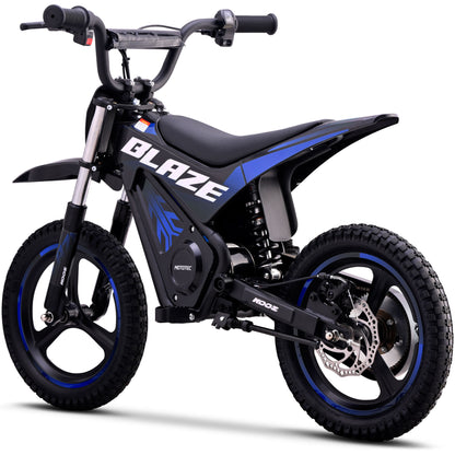 MotoTec 36V 350W Blaze Electric Dirt Bike Blue - view 3