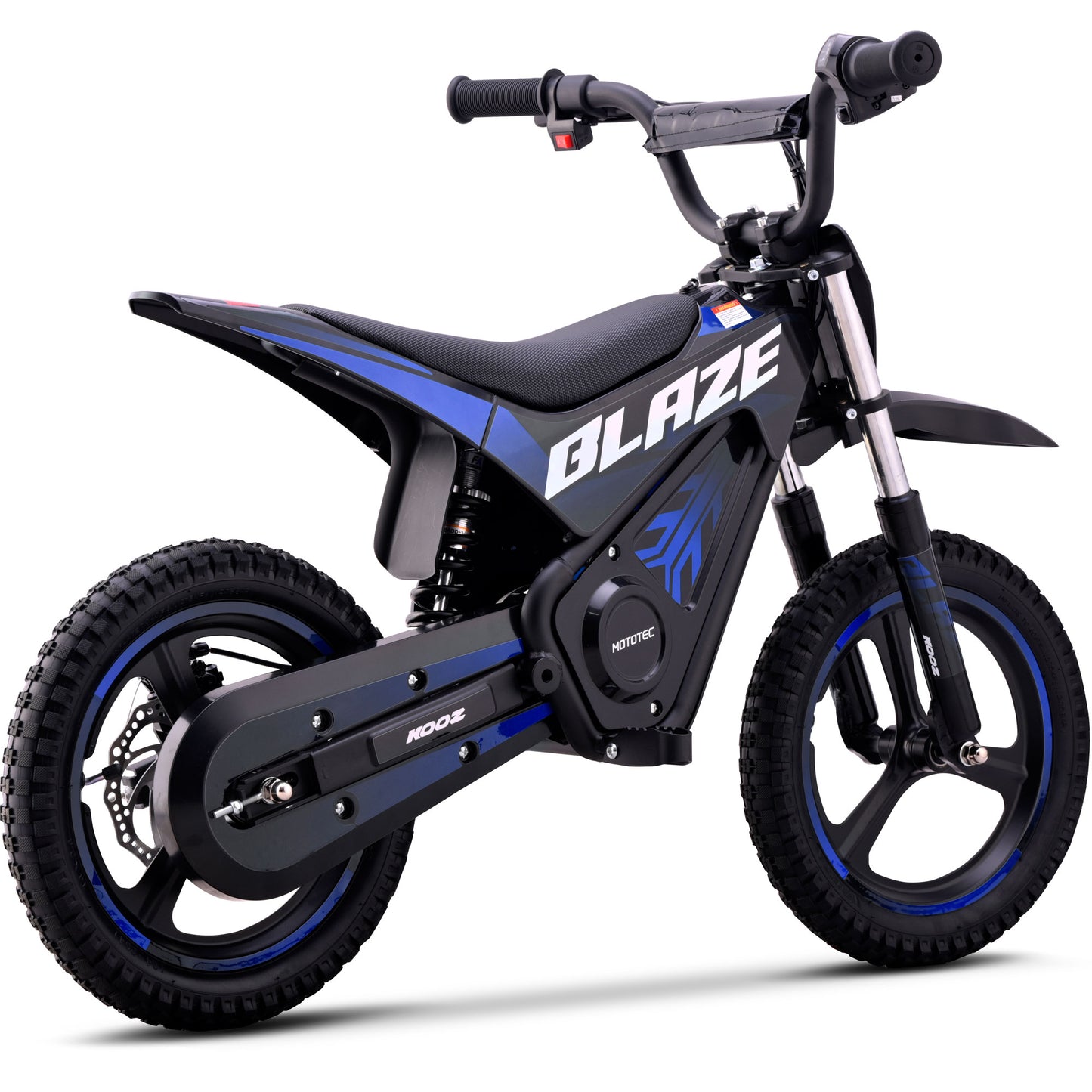 MotoTec 36V 350W Blaze Electric Dirt Bike Blue - view 5