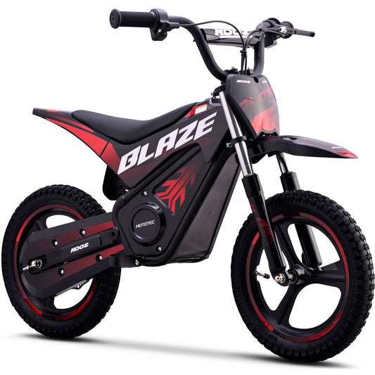 MotoTec 36V 350W Blaze Electric Dirt Bike Red