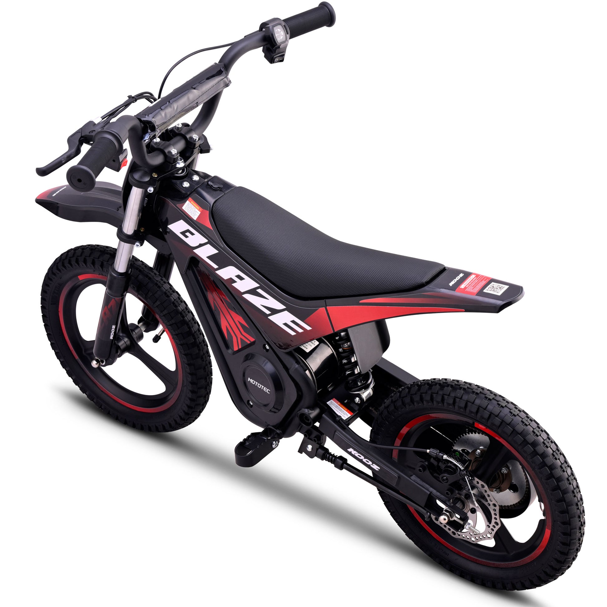 MotoTec 36V 350W Blaze Electric Dirt Bike Red - view 4