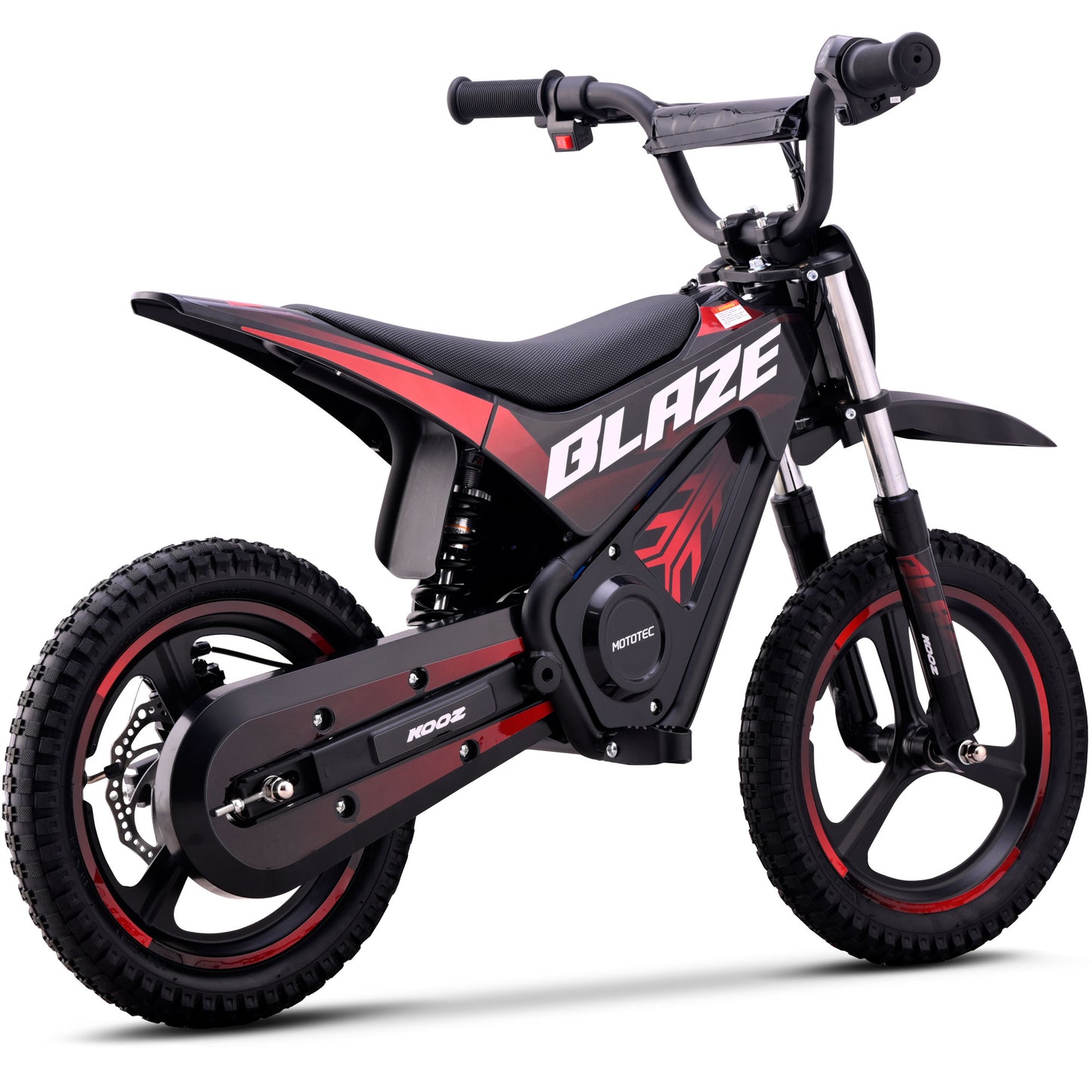 MotoTec 36V 350W Blaze Electric Dirt Bike Red - view 5