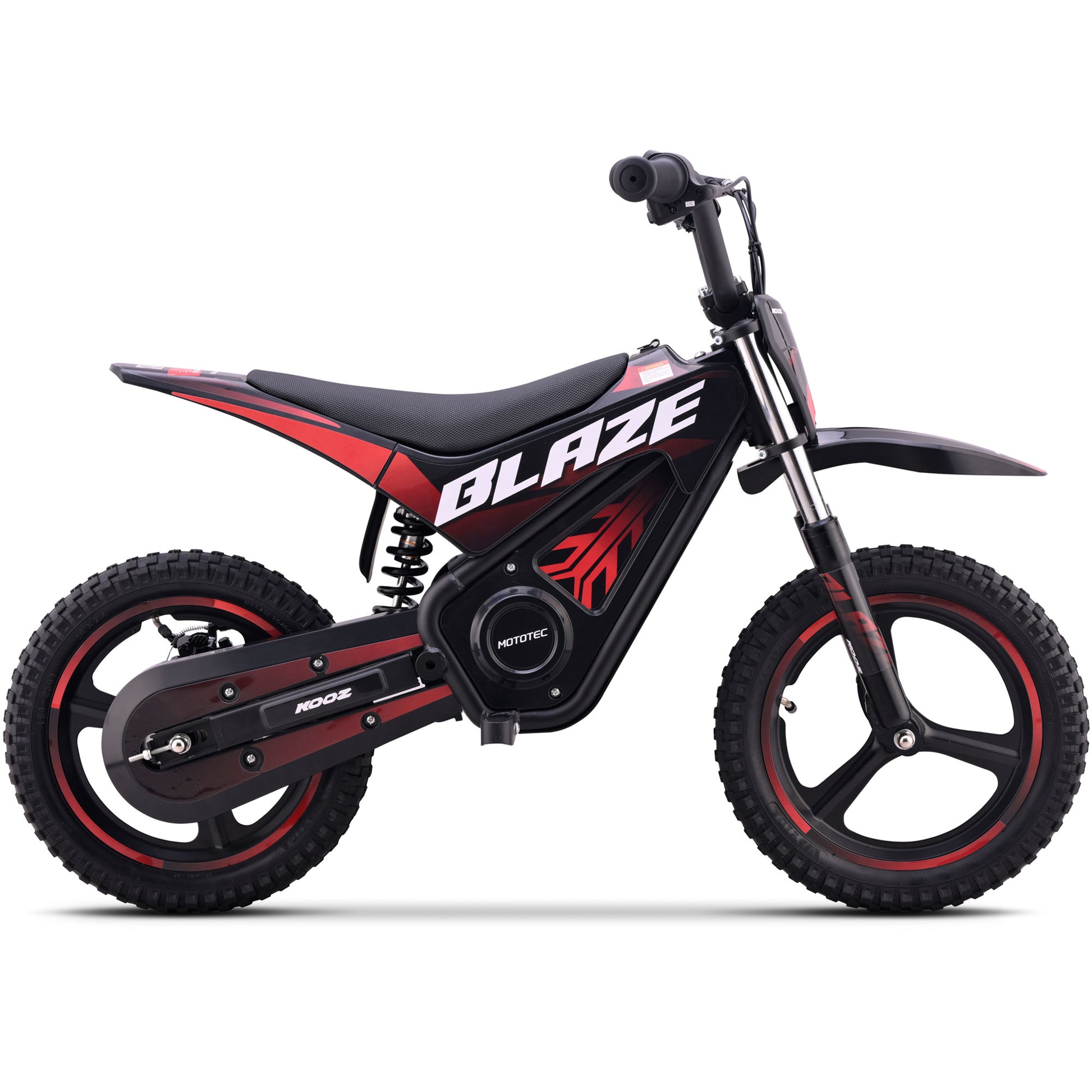 MotoTec 36V 350W Blaze Electric Dirt Bike Red - view 7