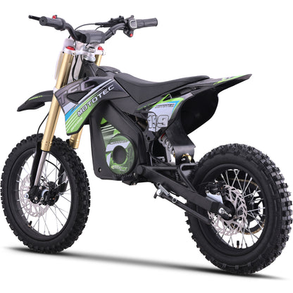 MotoTec 48V 1800W Pro Electric Dirt Bike Lithium Green - view 3