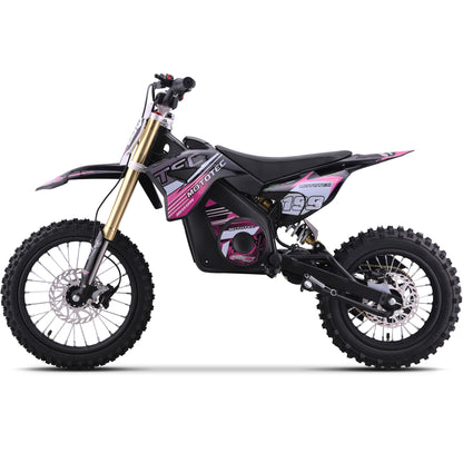 MotoTec 48V 1800W Pro Electric Dirt Bike Lithium Pink - view 6