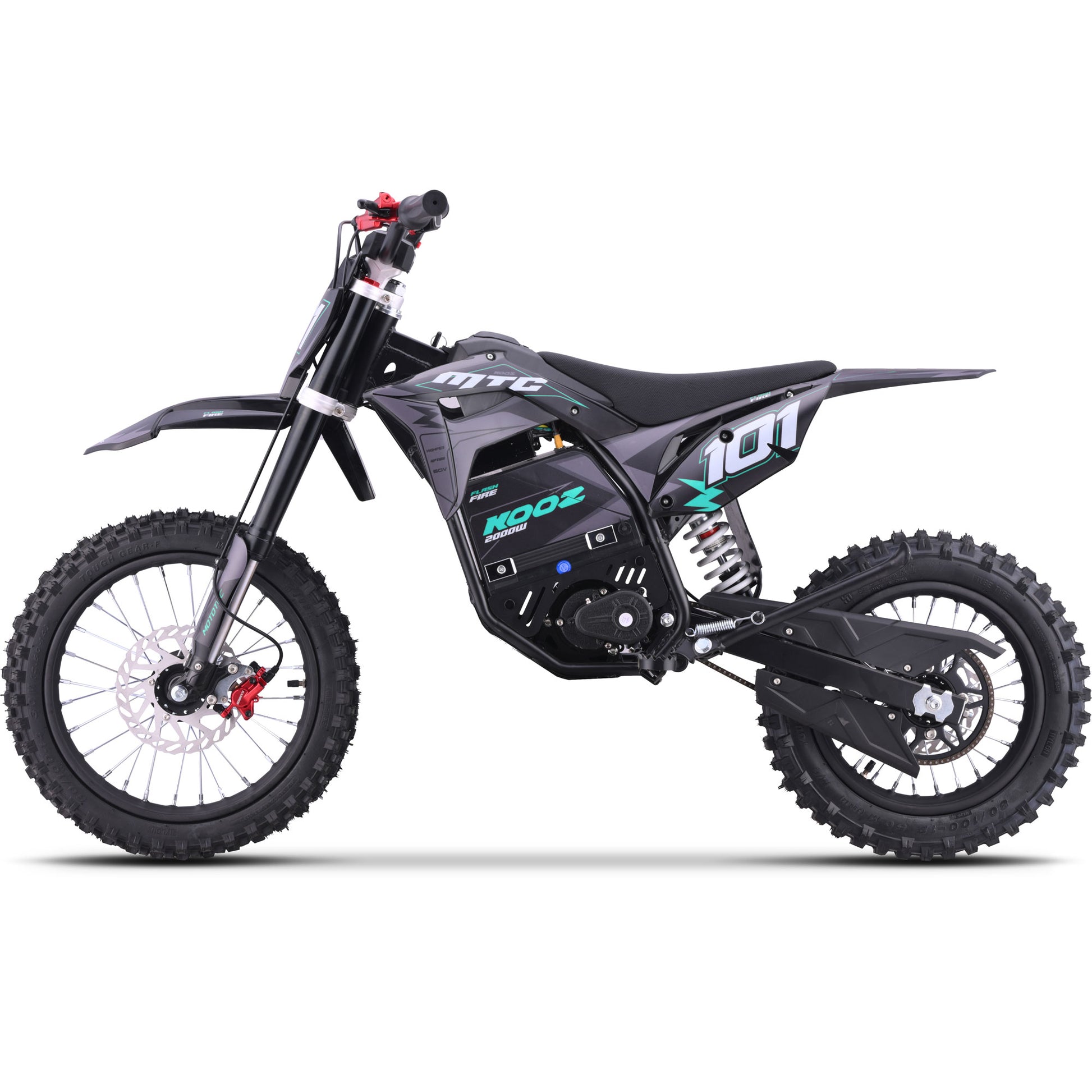 MotoTec 60V 2000W Pro Electric Dirt Bike Lithium Blue (HP115E) - view 4