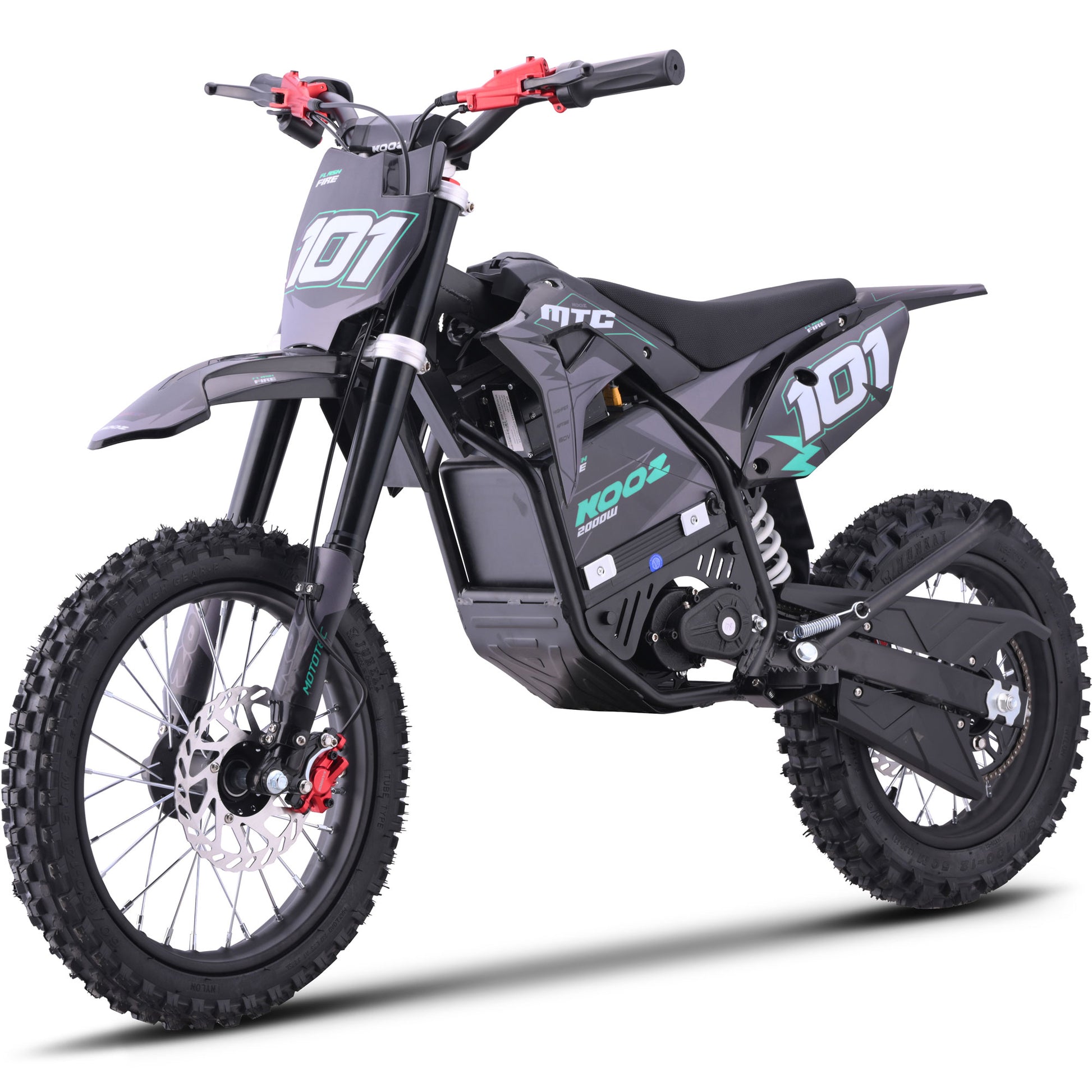 MotoTec 60V 2000W Pro Electric Dirt Bike Lithium Blue (HP115E) - view 5