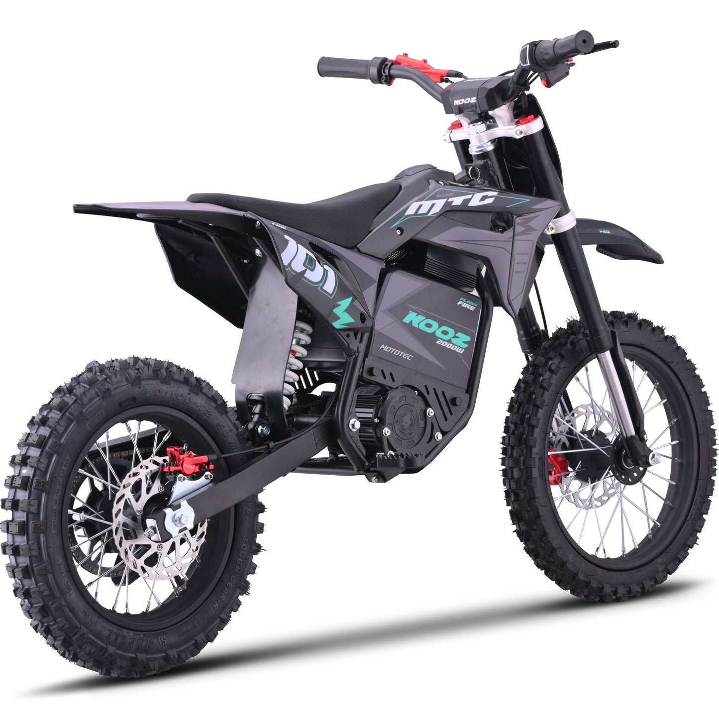 MotoTec 60V 2000W Pro Electric Dirt Bike Lithium Blue (HP115E) - view 6