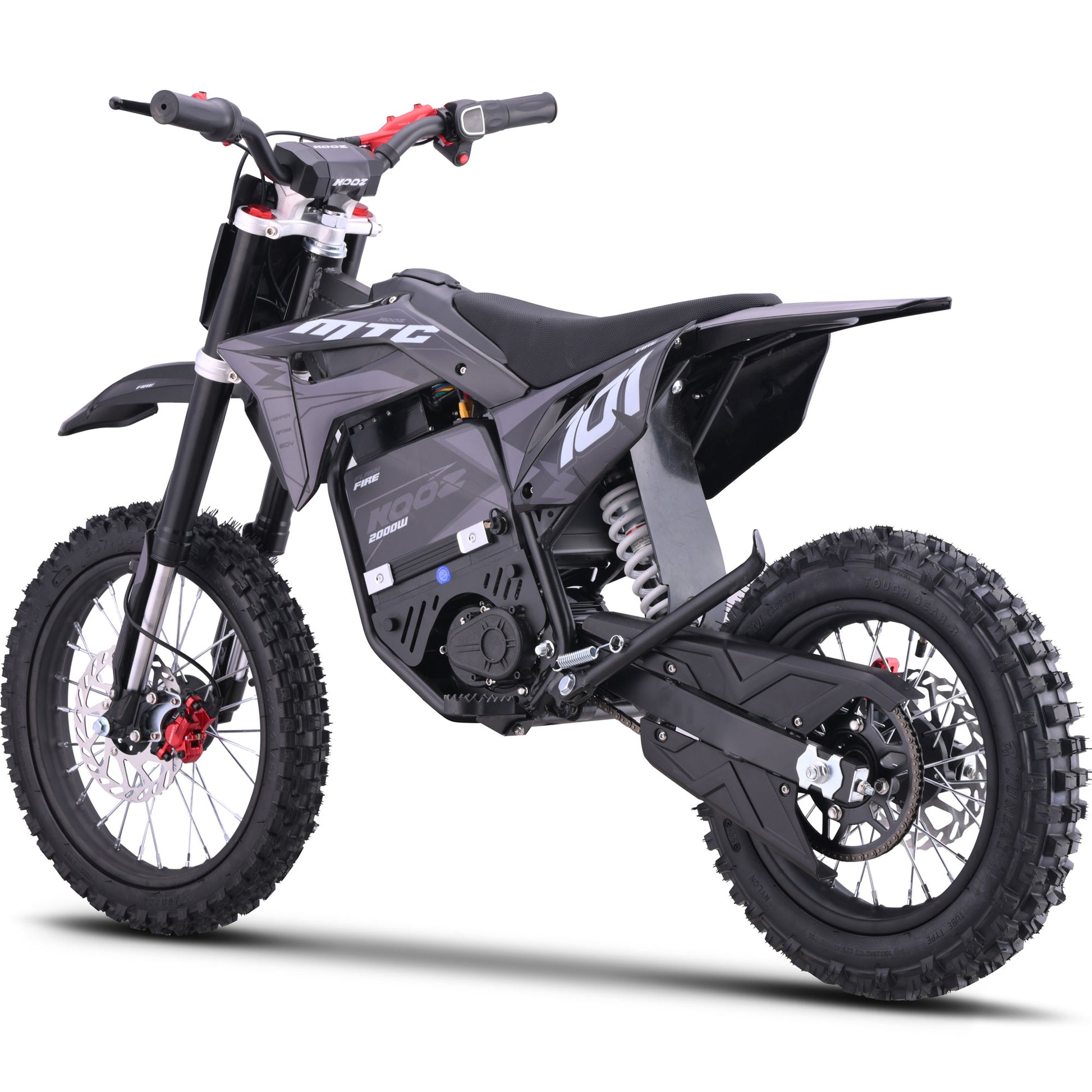 MotoTec 60V 2000W Pro Electric Dirt Bike Lithium Grey (HP115E) - view 2