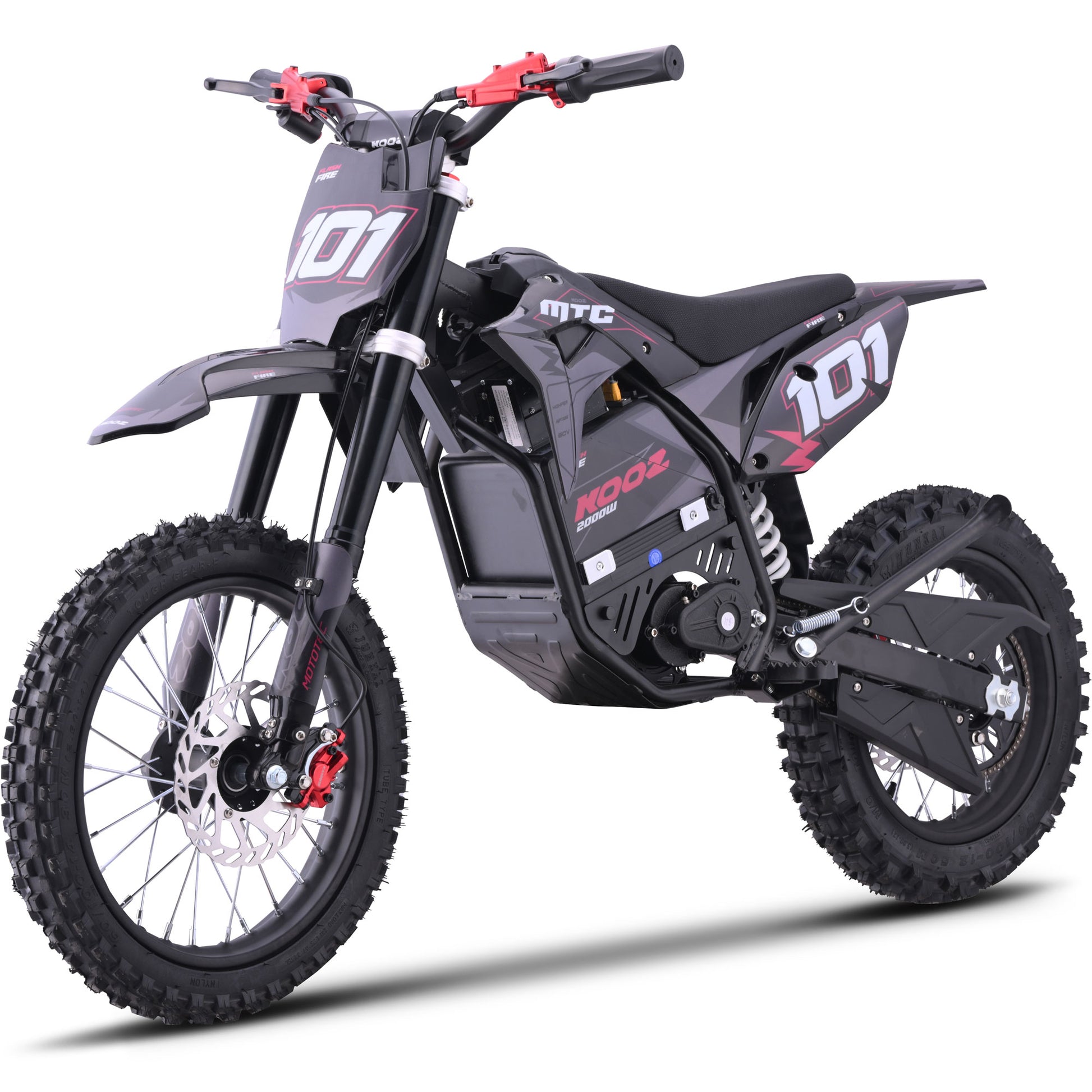 MotoTec 60V 2000W Pro Electric Dirt Bike Lithium Red (HP115E) - view 5