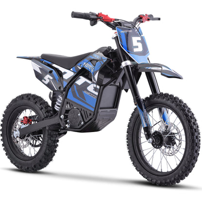 MotoTec 60V 2000W Pro Electric Dirt Bike Lithium Blue