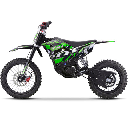 MotoTec 60V 2000W Pro Electric Dirt Bike Lithium Green - view 4