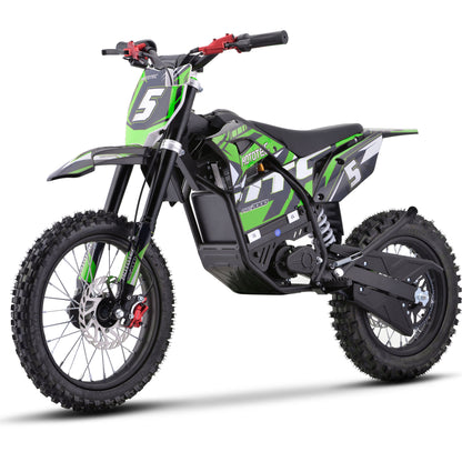 MotoTec 60V 2000W Pro Electric Dirt Bike Lithium Green - view 5
