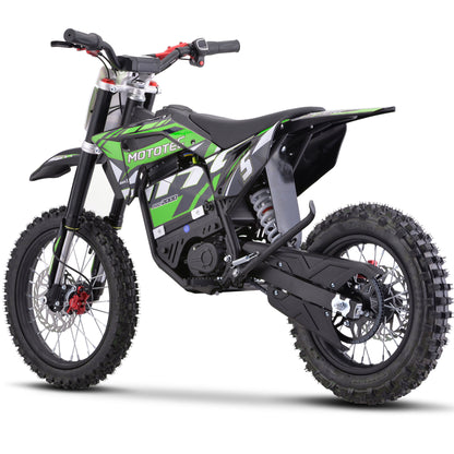 MotoTec 60V 2000W Pro Electric Dirt Bike Lithium Green - view 6