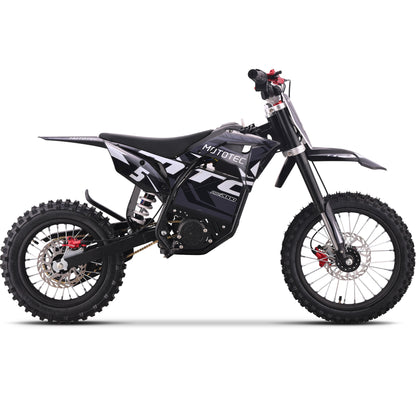 MotoTec 60V 2000W Pro Electric Dirt Bike Lithium Grey - view 2