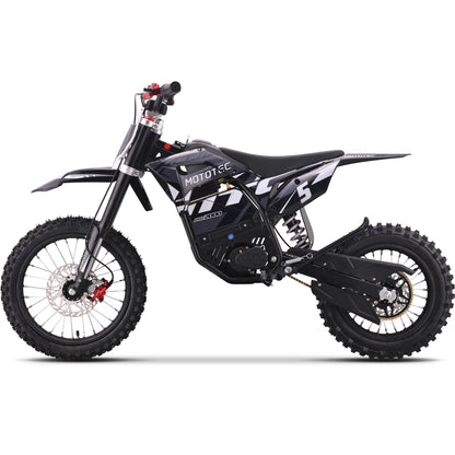 MotoTec 60V 2000W Pro Electric Dirt Bike Lithium Grey - view 4