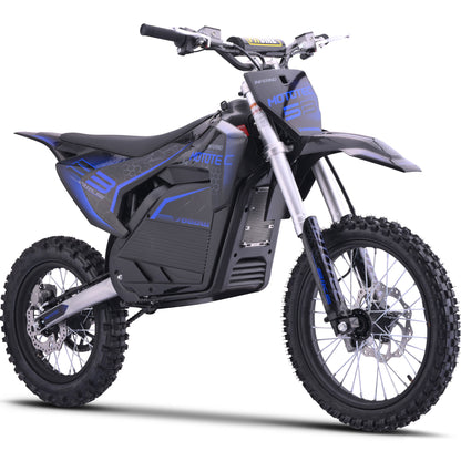 MotoTec 72V 7000W Pro Electric Dirt Bike Lithium Blue