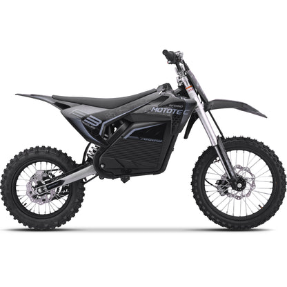 MotoTec 72V 7000W Pro Electric Dirt Bike Lithium Grey - view 4