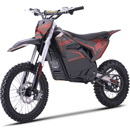 MotoTec 72V 7000W Pro Electric Dirt Bike Lithium Red - view 6