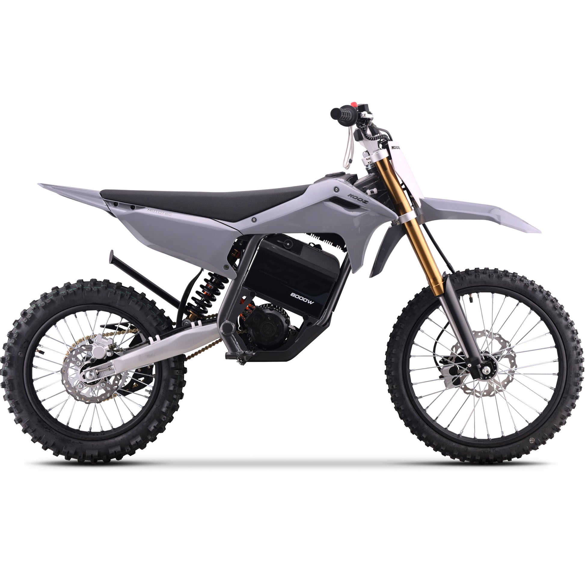 MotoTec 72V 8000W Pro Electric Dirt Bike 19/16 Lithium Grey - view 5