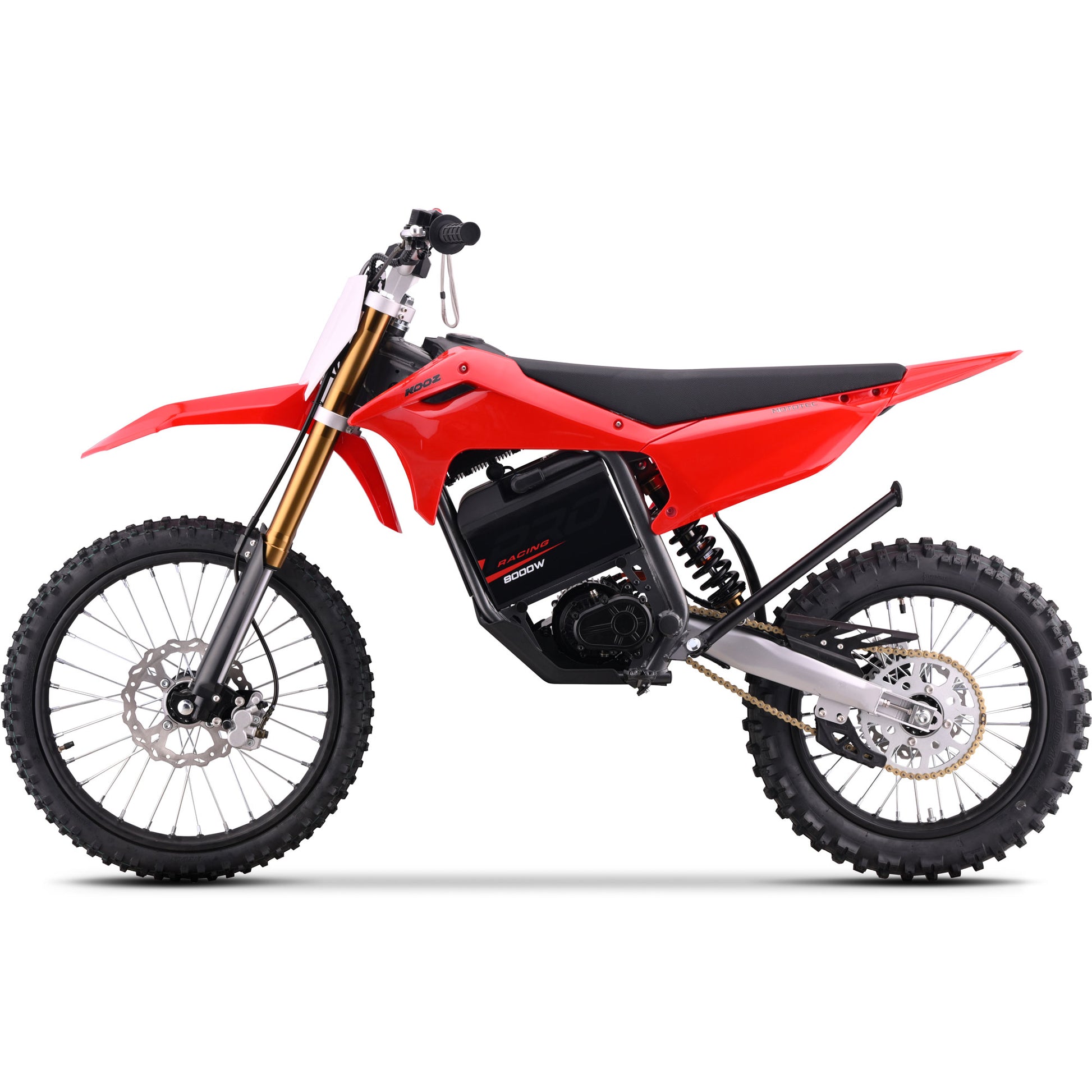 MotoTec 72V 8000W Pro Electric Dirt Bike 19/16 Lithium Red - view 4