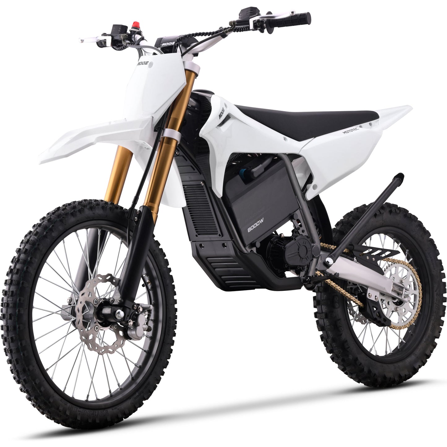 MotoTec 72V 8000W Pro Electric Dirt Bike 19/16 Lithium White - view 7