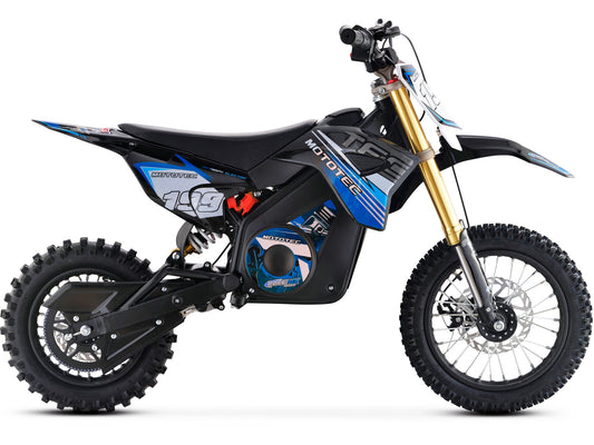 MotoTec 36V 1200W Pro Electric Dirt Bike Lithium Blue - view 2