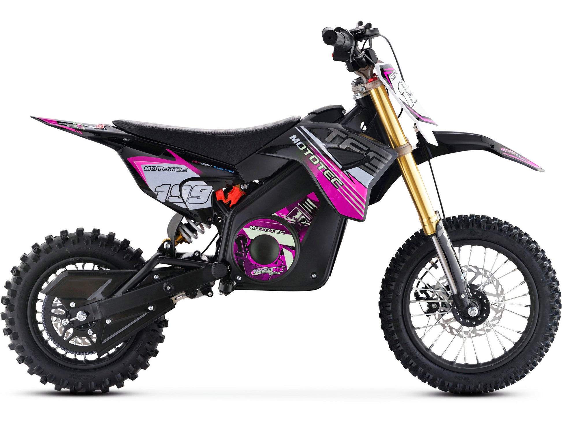 MotoTec 36V 1200W Pro Electric Dirt Bike Lithium Pink - view 2