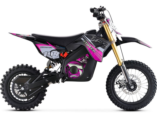 MotoTec 36V 1200W Pro Electric Dirt Bike Lithium Pink - view 2