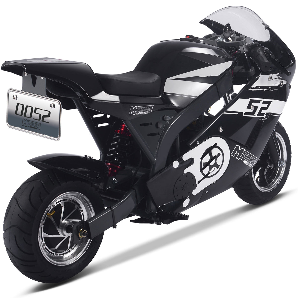MotoTec 1000W 48V Electric Superbike Black - view 4