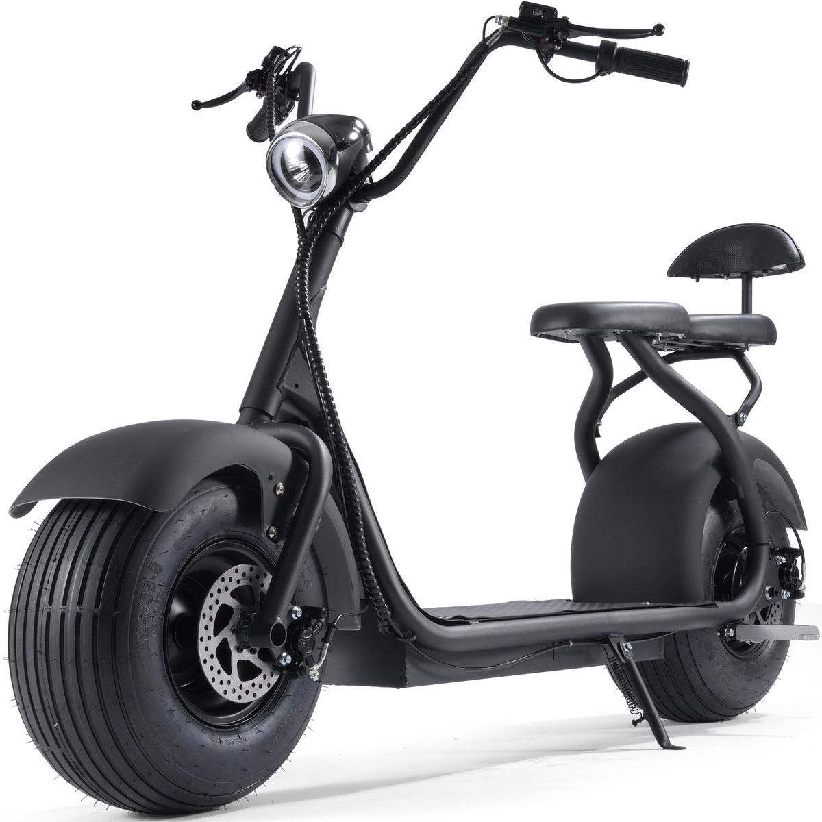 MotoTec Fat Tire 60V 18Ah 2000W Lithium Electric Scooter Black - view 4