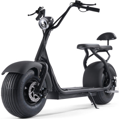 MotoTec Fat Tire 60V 18Ah 2000W Lithium Electric Scooter Black - view 4